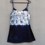 Short Dress Size S Organic Cotton Indigo Dyed Shibori 23