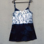 Short Dress Size S Organic Cotton Indigo Dyed Shibori 23