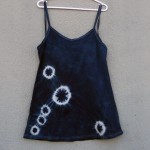 Short Dress Size M Organic Cotton Indigo Dyed Shibori 28