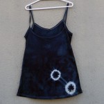 Short Dress Size M Organic Cotton Indigo Dyed Shibori 28