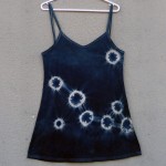 Short Dress Size S Organic Cotton Indigo Dyed Shibori 34