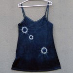 Short Dress Size S Organic Cotton Indigo Dyed Shibori 34