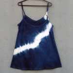 Short Dress Size L Organic Cotton Indigo Dyed Shibori 37