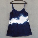 Short Dress Size L Organic Cotton Indigo Dyed Shibori 39