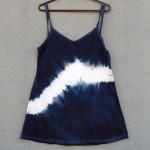 Short Dress Size M Organic Cotton Indigo Dyed Shibori 41