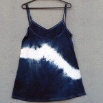 Short Dress Size M Organic Cotton Indigo Dyed Shibori 41