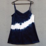 Short Dress Size M Organic Cotton Indigo Dyed Shibori 42