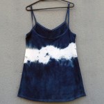 Short Dress Size M Organic Cotton Indigo Dyed Shibori 43