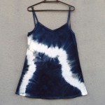 Short Dress Size M Organic Cotton Indigo Dyed Shibori 44