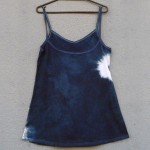 Short Dress Size M Organic Cotton Indigo Dyed Shibori 44