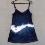 Short Dress Size S Organic Cotton Indigo Dyed Shibori 46