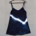 Short Dress Size S Organic Cotton Indigo Dyed Shibori 47