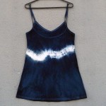 Short Dress Size S Organic Cotton Indigo Dyed Shibori 48