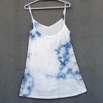 Short Dress Size S Organic Cotton Indigo Dyed Shibori 51