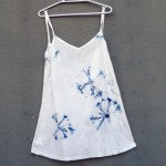 Short Dress Size M Organic Cotton Indigo Dyed Shibori 53