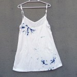 Short Dress Size M Organic Cotton Indigo Dyed Shibori 56