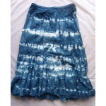 Indigo Dyed Shibori Skirt