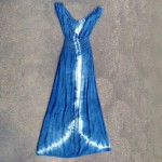 Indigo Dyed Shibori Dress