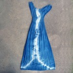 Indigo Dyed Shibori Dress