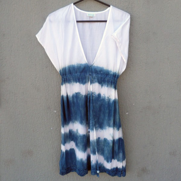 Indigo Dyed Shibori Dress