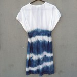 Indigo Dyed Shibori Dress