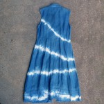 Indigo Dyed Shibori Dress