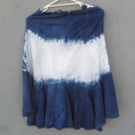 Indigo Dyed Shibori Skirt