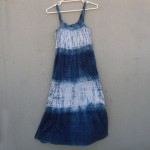 Indigo Dyed Shibori Dress