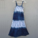 Indigo Dyed Shibori Dress