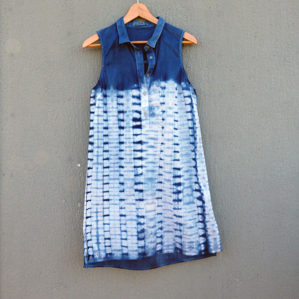 Cotton On Brand Indigo Dyed Shibori Long Dress