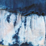 Glassons Brand Indigo Dyed Shibori Short Skirt