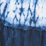 Glassons Brand Indigo Dyed Shibori Short Skirt