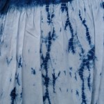 Indigo Dyed Shibori Skirt