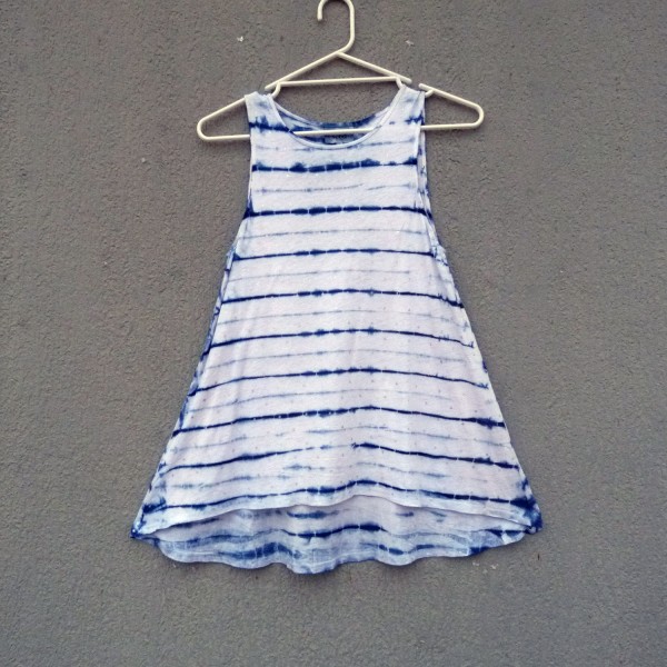 Seed Brand Indigo Dyed Shibori Dress