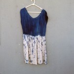 Indigo Dyed Shibori Skirt