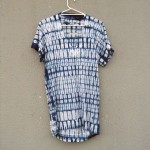 Country Road Brand Indigo Dyed Shibori Short Dress