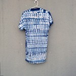 Country Road Brand Indigo Dyed Shibori Short Dress