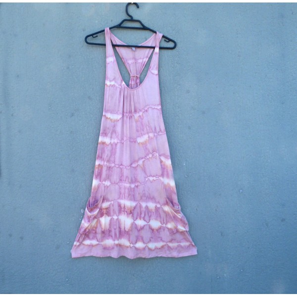 Barkins Brand Sapanwood Dyed Shibori Sun Dress