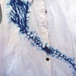 Indigo Dyed Shibori Dress