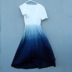 Recycled Cotton Indigo Natural Hand Dyed Shibori Long Dress