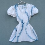 Indigo Dyed Shibori Dress