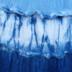 Glassons Brand Indigo Dyed Shibori Short Skirt