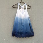 Indigo Dyed Shibori Girls Summer Dress