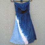 Indigo Dyed Shibori Girls Summer Dress