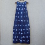 Indigo Dyed Shibori Long Dress