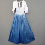 Indigo Dyed Shibori Dress