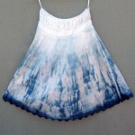 David Lawrenvce brand Indigo Dyed Shibori Skirt