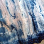 David Lawrenvce brand Indigo Dyed Shibori Skirt