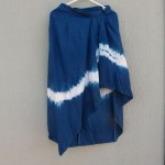 Maurie & Eve brand Indigo Natural Hand Dyed Shibori Skirt