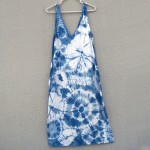 Glassons Brand Indigo Dyed Shibori Dress